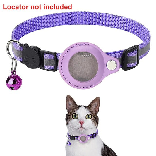 TrackGuard™ Anti-Lost Pet Collar: Waterproof Reflective Collar for Apple AirTag
