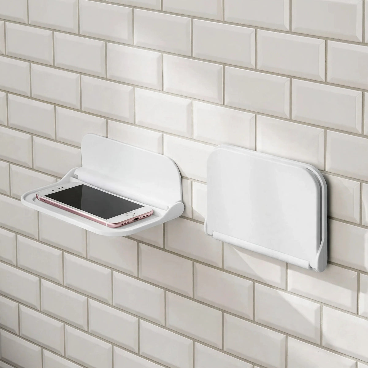 No-Drill Folding Wall Shelf
