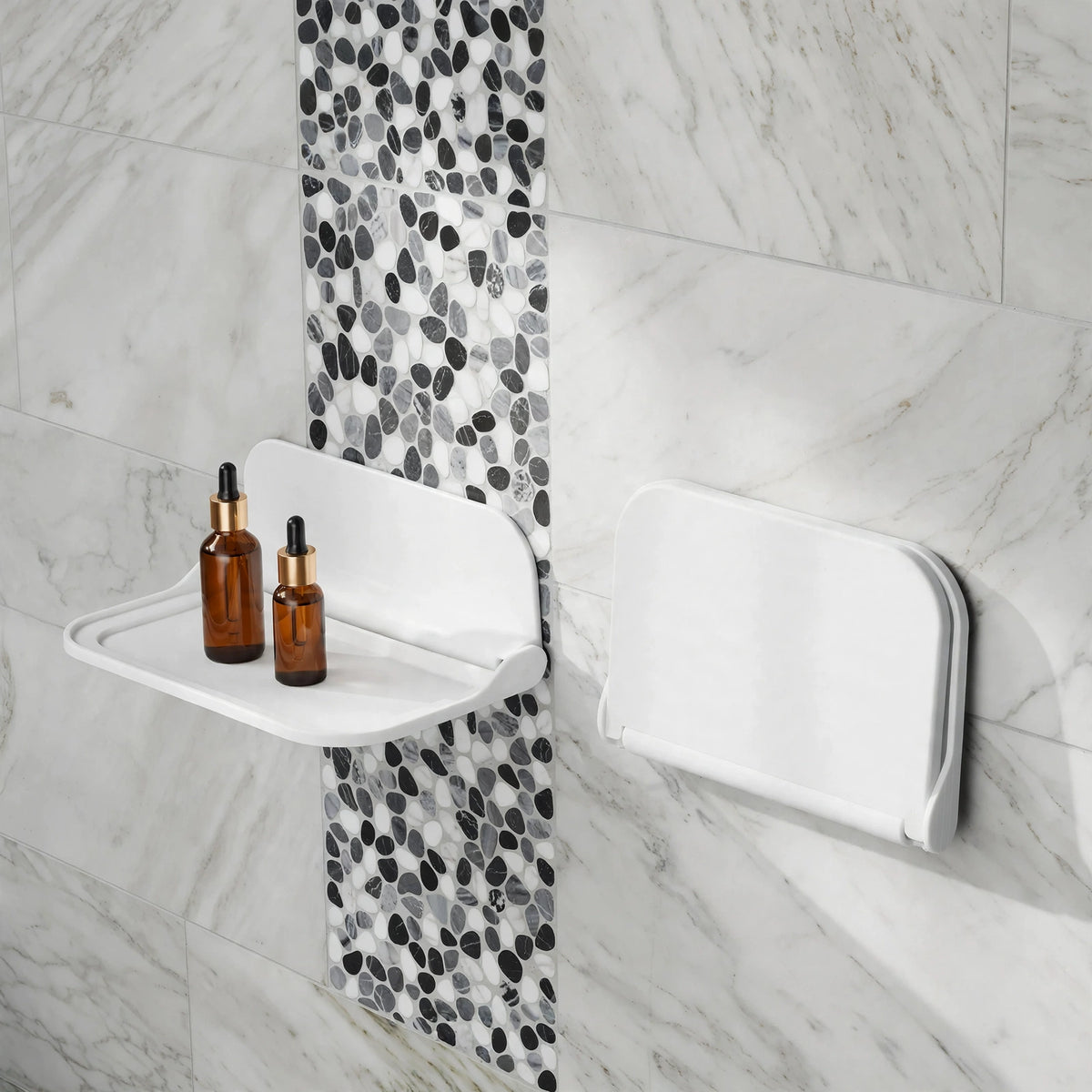 No-Drill Folding Wall Shelf